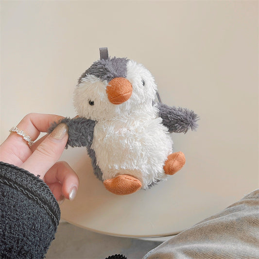 Airpods Case - Fluffy Cute Plush Penguin  Compatible With Airpods 1/2, Airpods Pro, Airpods 3, Airpods Pro (2nd Generation), Airpods 4